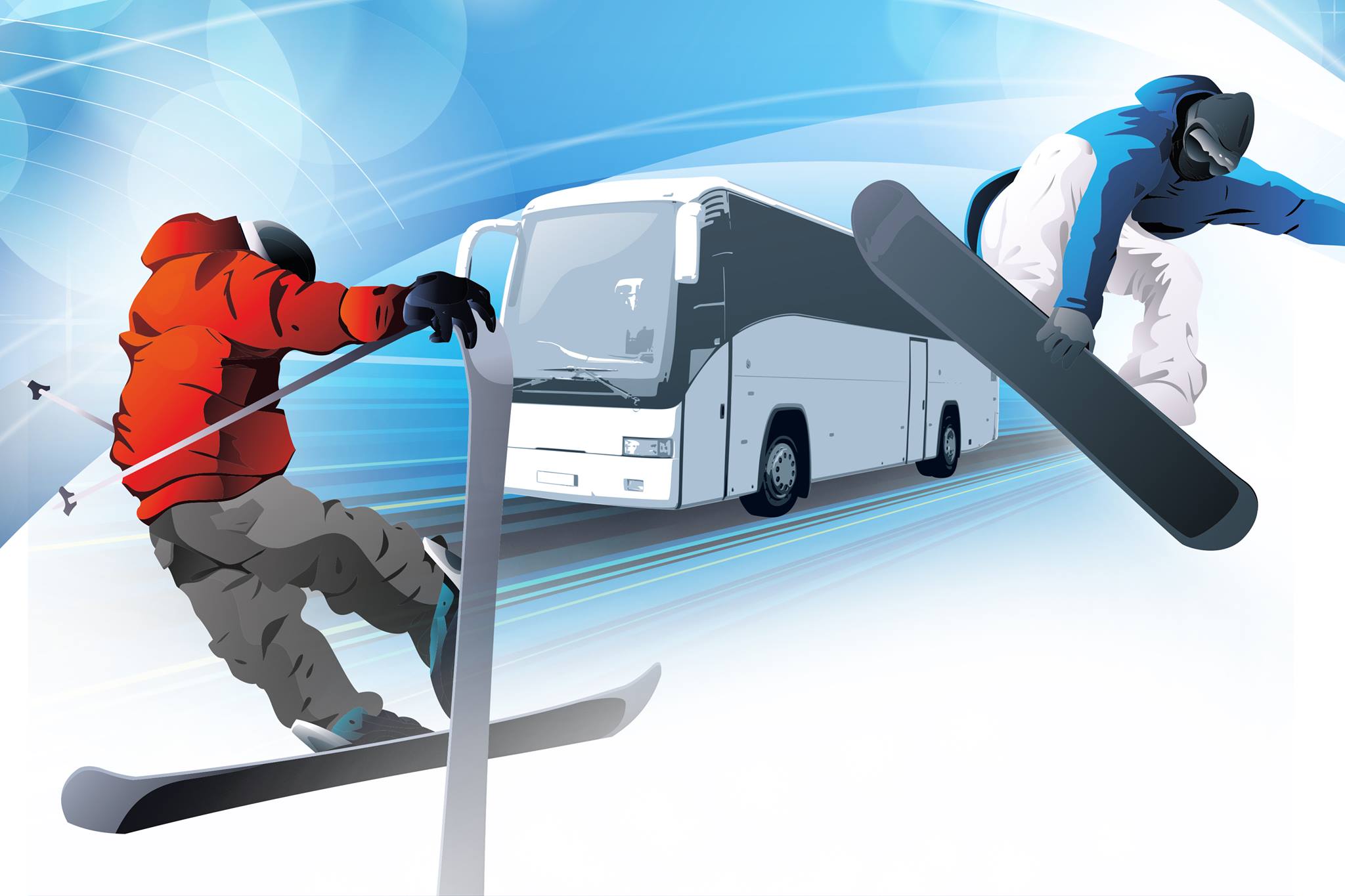 Bus à la neige