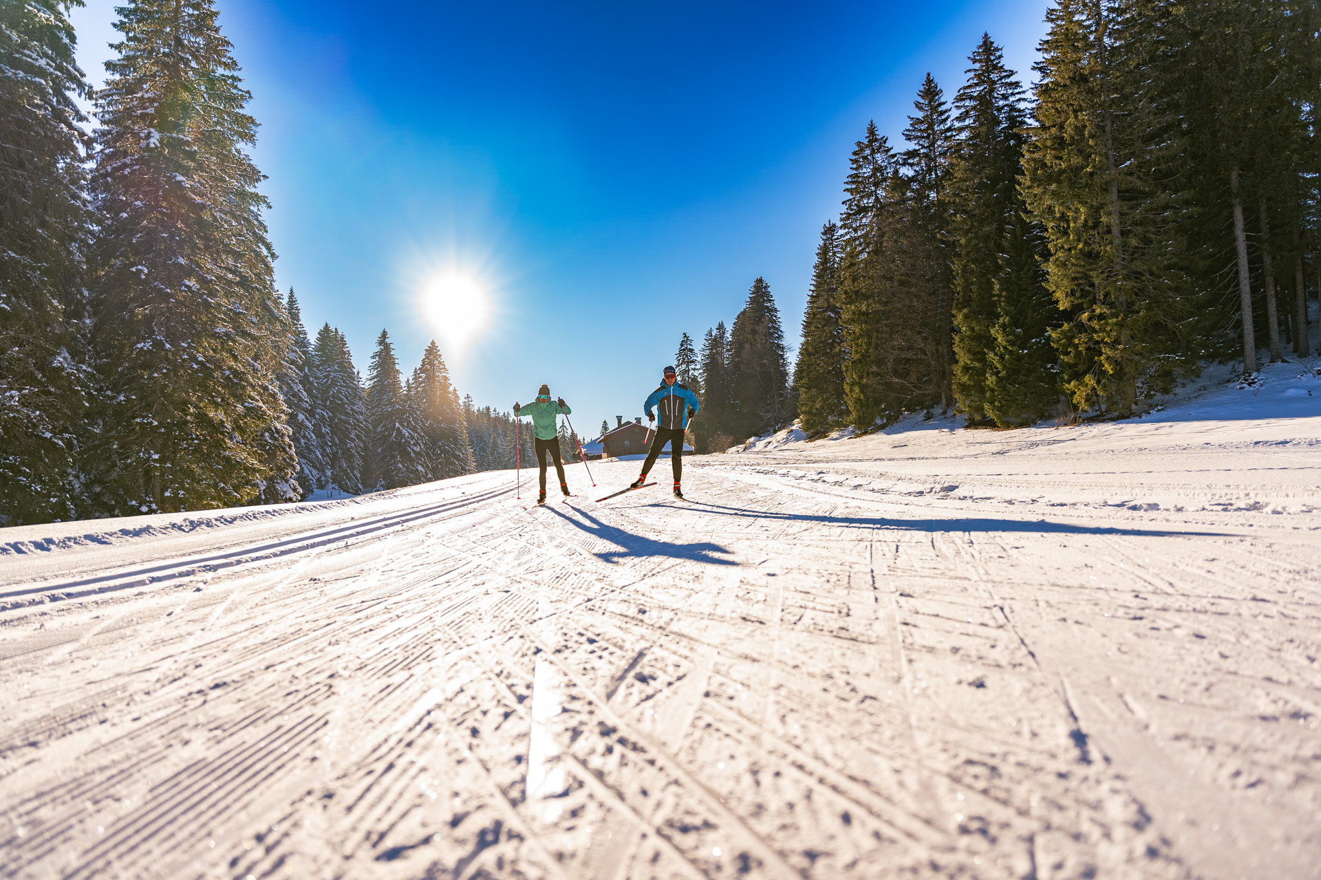 paysage - ski - nordique - neige - pistes - montagne - jura - station des rousses - vacances - ete - hiver - hebergements
