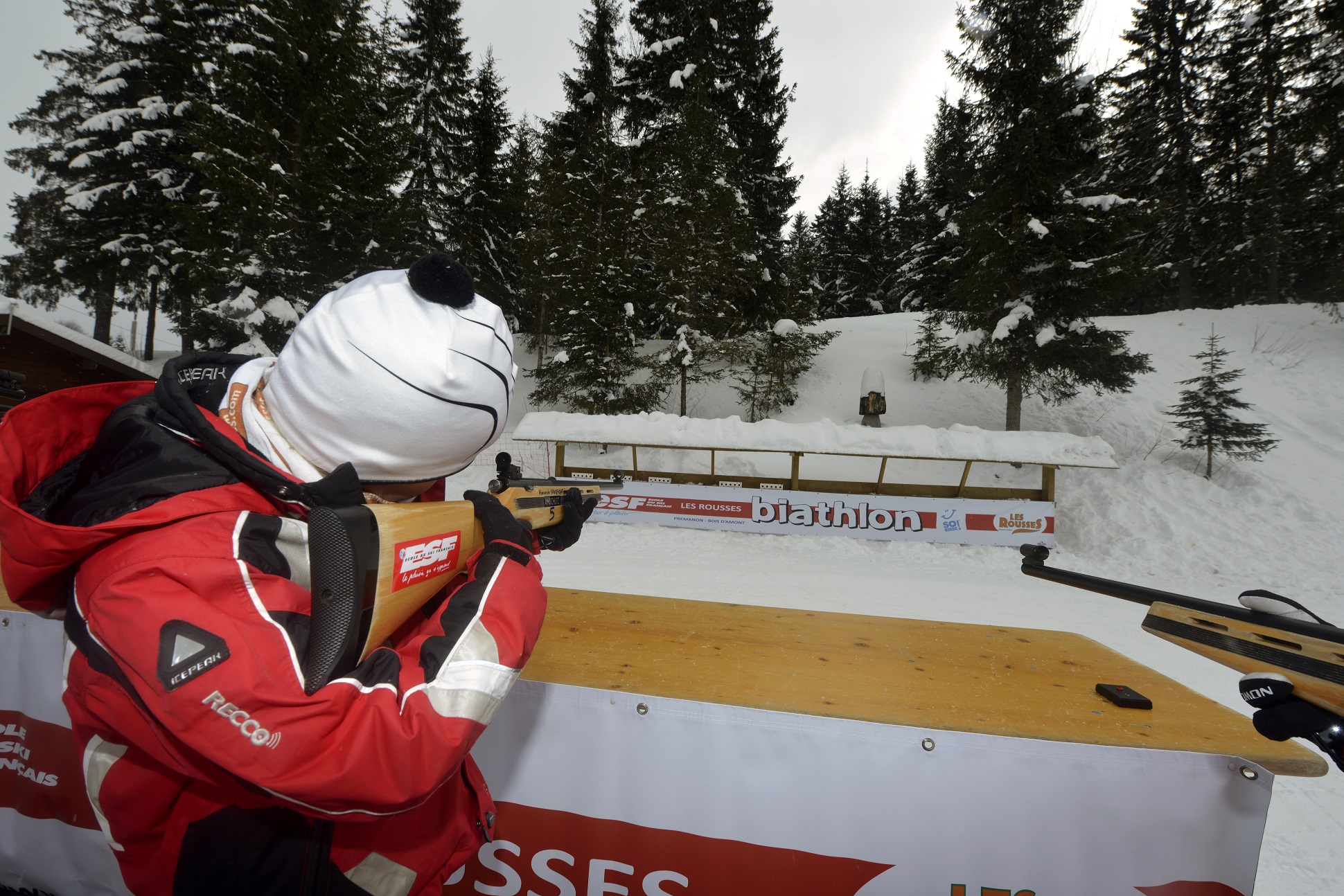 Biathlon - Station des Rousses - Hiver - Groupe - Jura - ESF