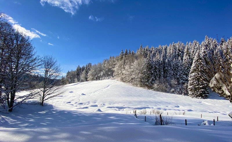Extérieur hiver depuis séjour vue 1