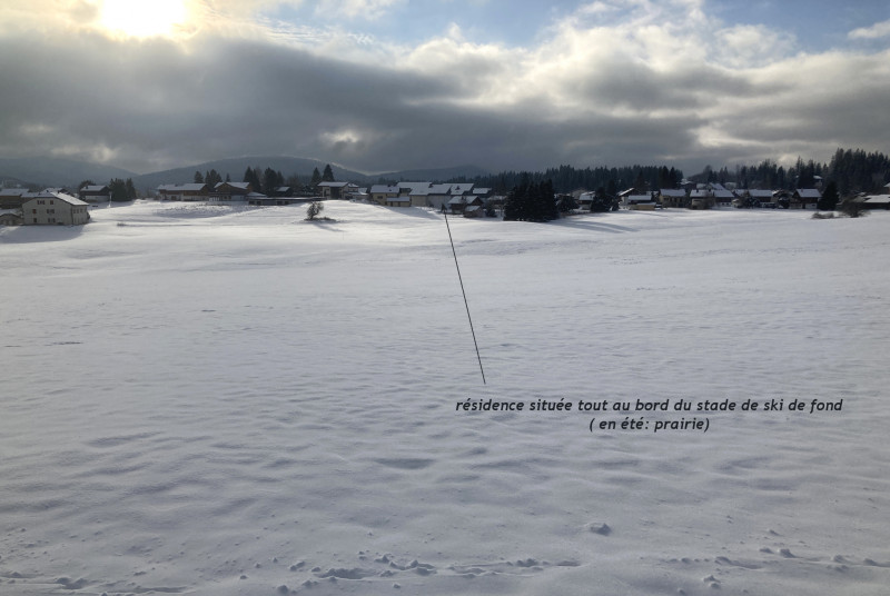 Situation de la location au bord du stade de l'Orbe