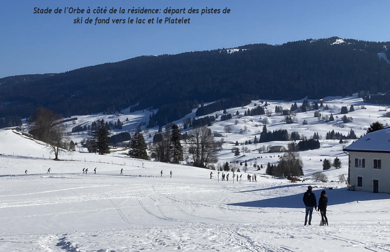 Ski de fond au stade de l'Orbe