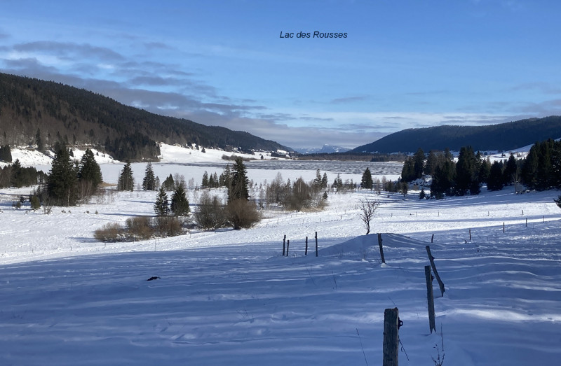 lac des Rousses gelé