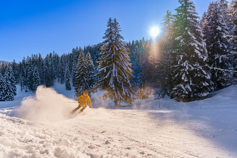 Ski-alpin-neige-bus-Station des Rousses-Jura sur Léman-Haut Jura-Les Rousses