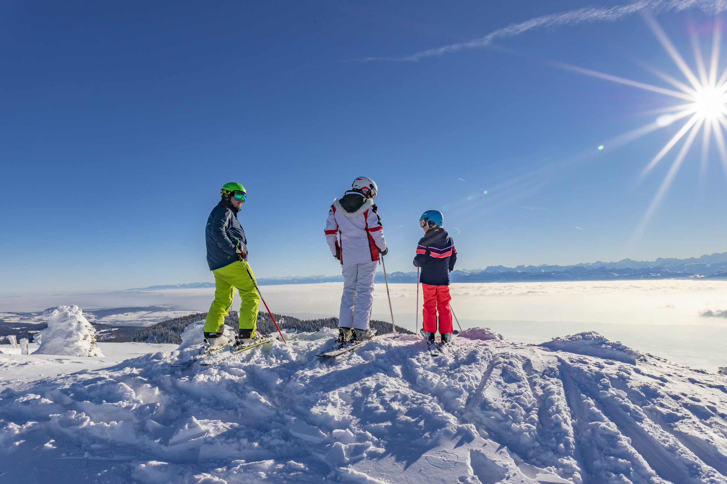 Ski - Station des Rousses -Jura - Hiver - Groupe - Alpin - Nordique 